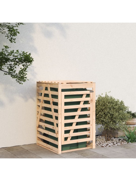 Úložný box na popelnici 84 x 90 x 128,5 cm masivní borové dřevo
