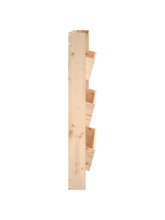 Nástěnný truhlík 3patrový 60 x 18,5 x 110 cm masivní borovice