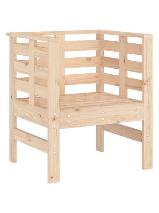 Zahradní židle 2 ks 61,5 x 53 x 71 cm masivní borové dřevo