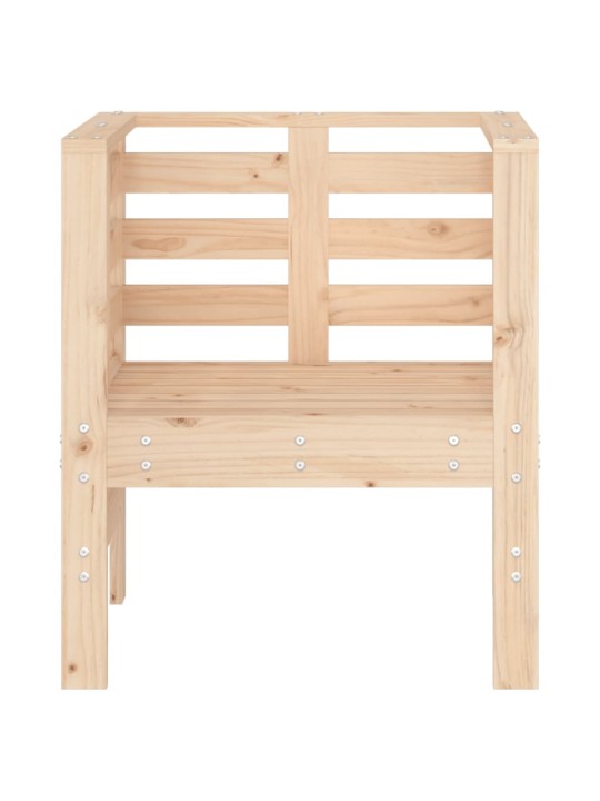 Zahradní židle 2 ks 61,5 x 53 x 71 cm masivní borové dřevo
