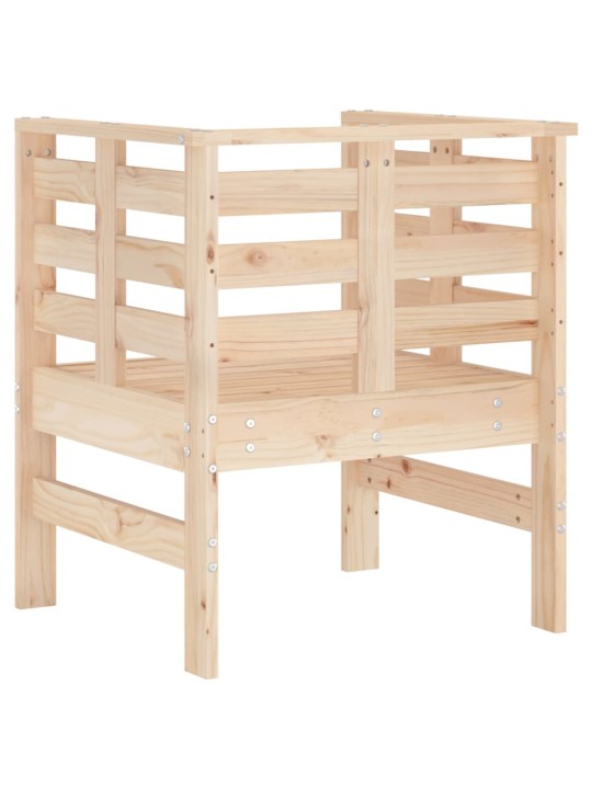 Zahradní židle 2 ks 61,5 x 53 x 71 cm masivní borové dřevo