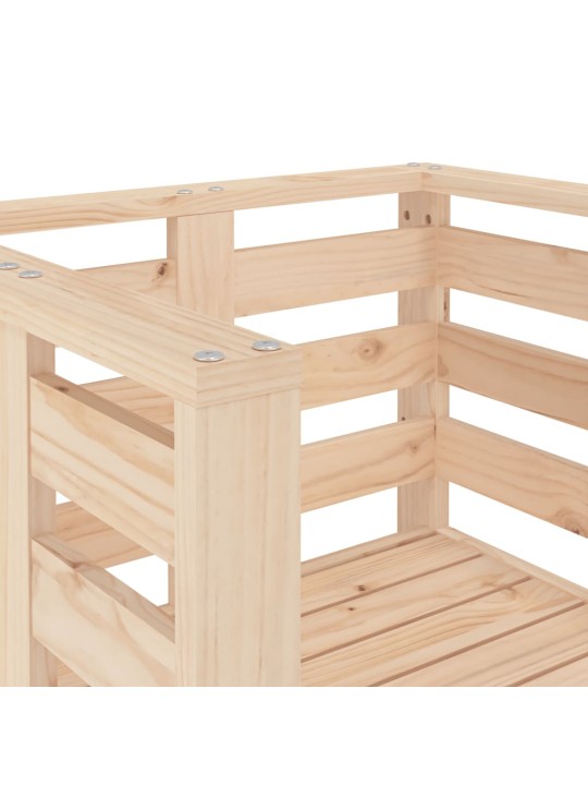 Zahradní židle 2 ks 61,5 x 53 x 71 cm masivní borové dřevo