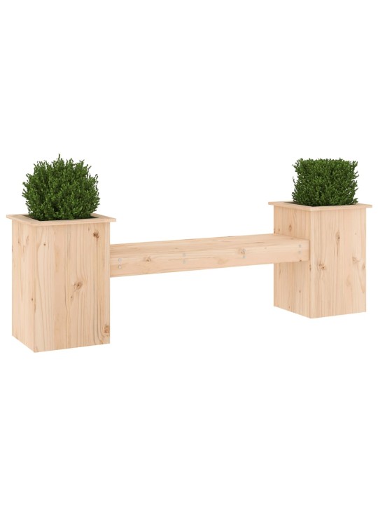 Lavice s truhlíky 184,5 x 39,5 x 56,5 cm masivní borové dřevo