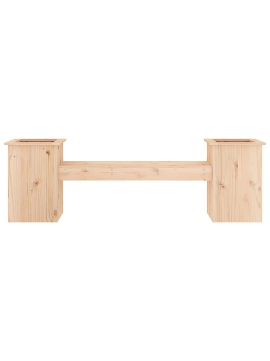 Lavice s truhlíky 184,5 x 39,5 x 56,5 cm masivní borové dřevo