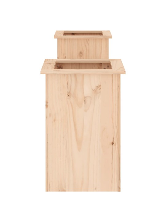 Lavice s truhlíky 184,5 x 39,5 x 56,5 cm masivní borové dřevo