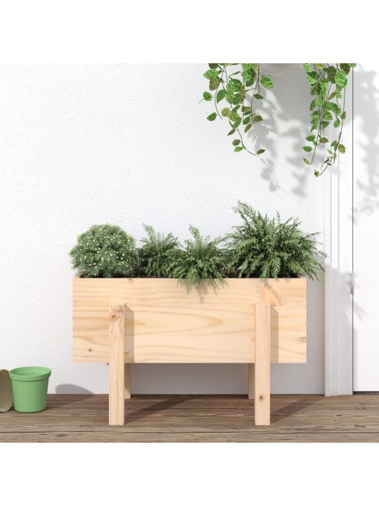 Zahradní truhlík 62 x 30 x 38 cm masivní borové dřevo