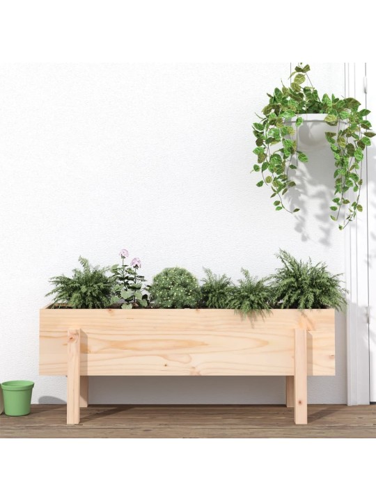 Zahradní vyvýšený záhon 101 x 30 x 38 cm masivní borové dřevo