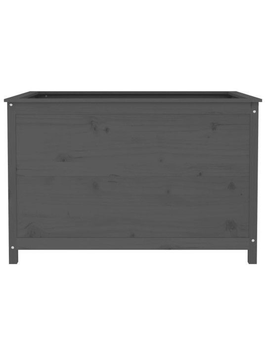 Zahradní vyvýšený záhon šedý 119,5x82,5x78 cm masivní borovice