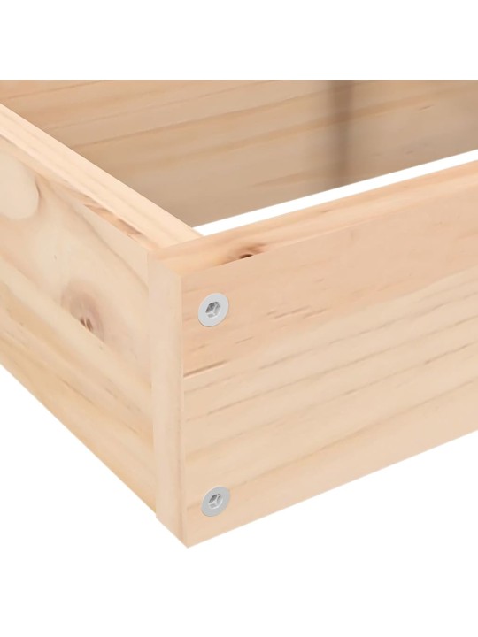 Zahradní truhlík 4patrový 80,5 x 79 x 36 cm masivní borovice