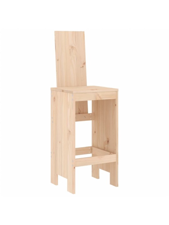 Barové stoličky 2 ks 40 x 42 x 120 cm masivní borové dřevo