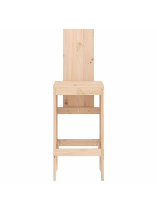 Barové stoličky 2 ks 40 x 42 x 120 cm masivní borové dřevo