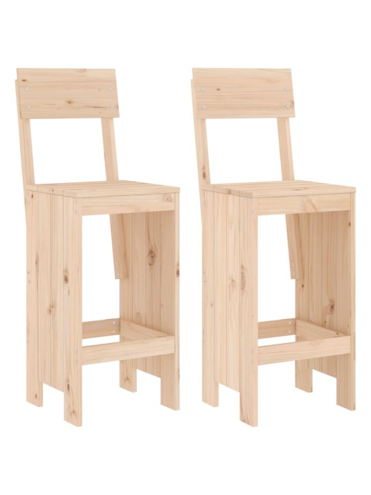 Barové stoličky 2 ks 40 x 48,5 x 115,5 cm masivní borové dřevo