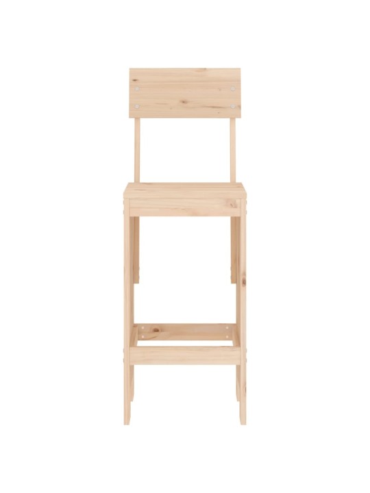Barové stoličky 2 ks 40 x 48,5 x 115,5 cm masivní borové dřevo