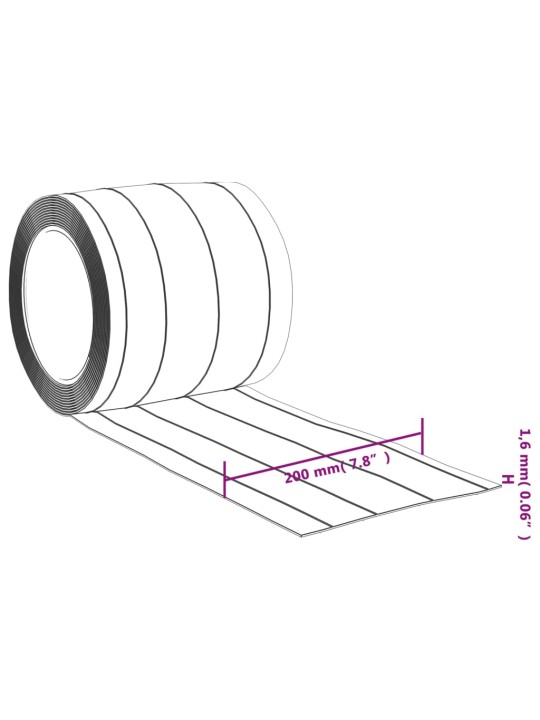 Závěs do dveří průhledný 200 mm x 1,6 mm 10 m PVC