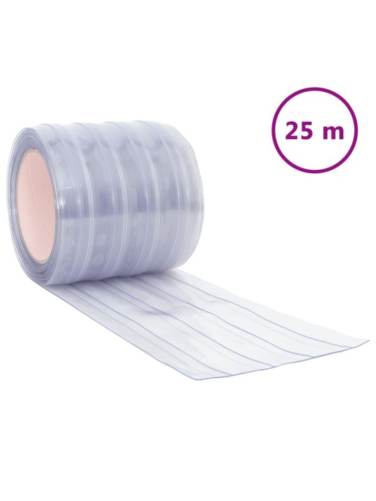 Závěs do dveří průhledný 200 mm x 1,6 mm 25 m PVC