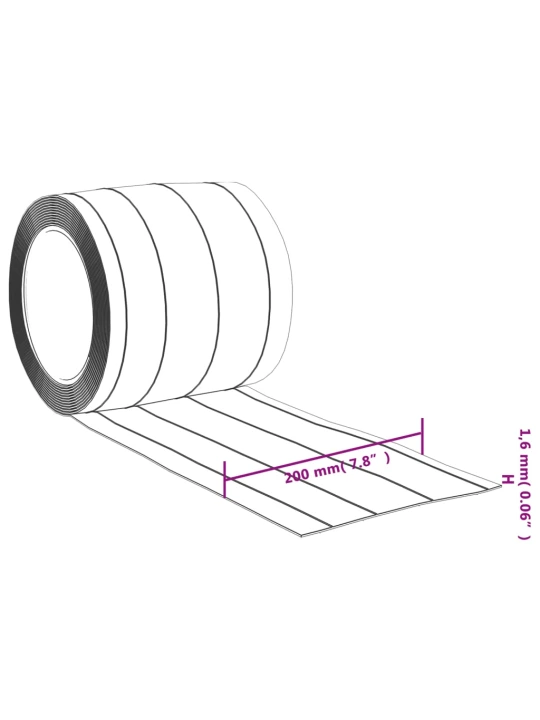Závěs do dveří průhledný 200 mm x 1,6 mm 50 m PVC