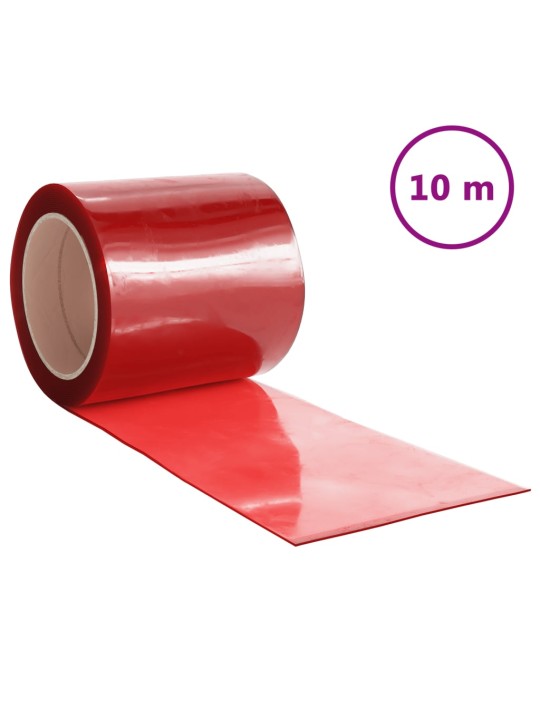 Závěs do dveří červený 200 mm x 1,6 mm 10 m PVC