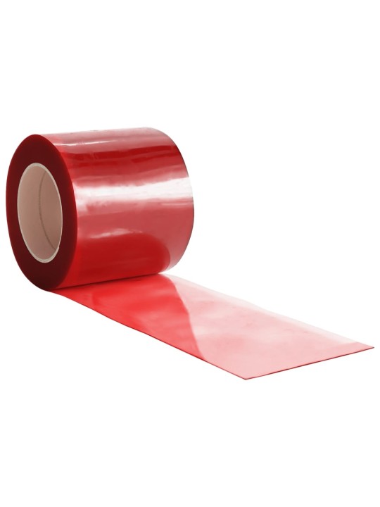 Závěs do dveří červený 200 mm x 1,6 mm 50 m PVC
