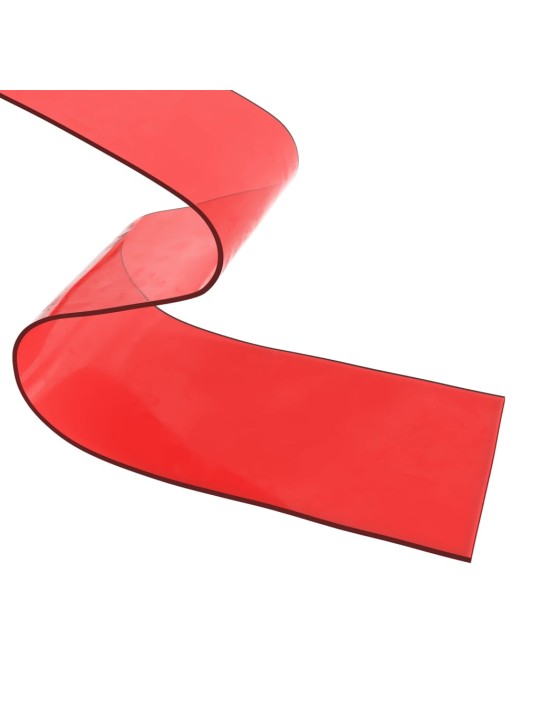 Závěs do dveří červený 200 mm x 1,6 mm 50 m PVC