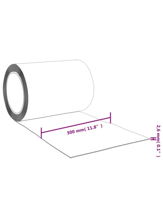 Závěs do dveří červený 300 mm x 2,6 mm 25 m PVC