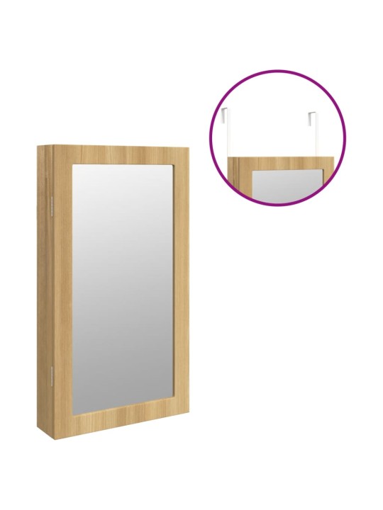 Zrcadlová šperkovnice s LED světly nástěnná