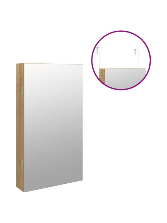 Zrcadlová šperkovnice s LED světly nástěnná