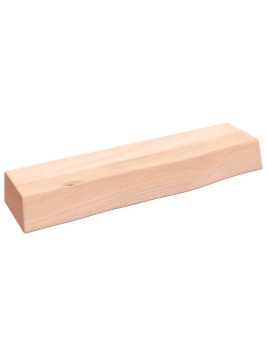 Nástěnná police 40 x 10 x 6 cm neošetřené masivní dubové dřevo
