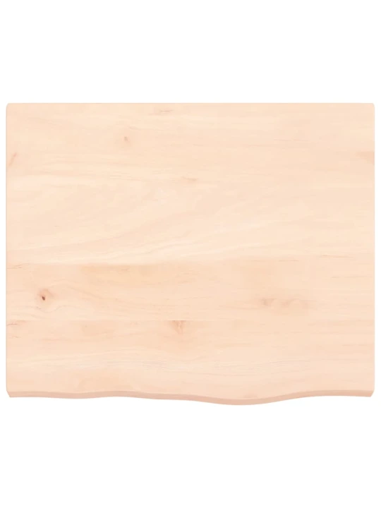 Nástěnná police 60x50x(2-4) cm neošetřené masivní dubové dřevo