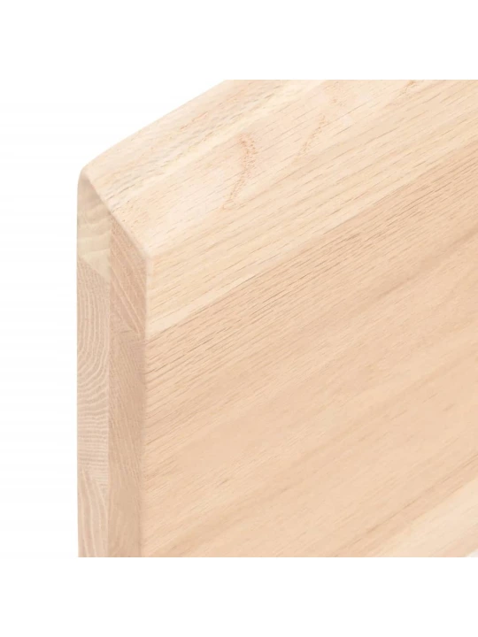 Nástěnná police 60x50x(2-4) cm neošetřené masivní dubové dřevo