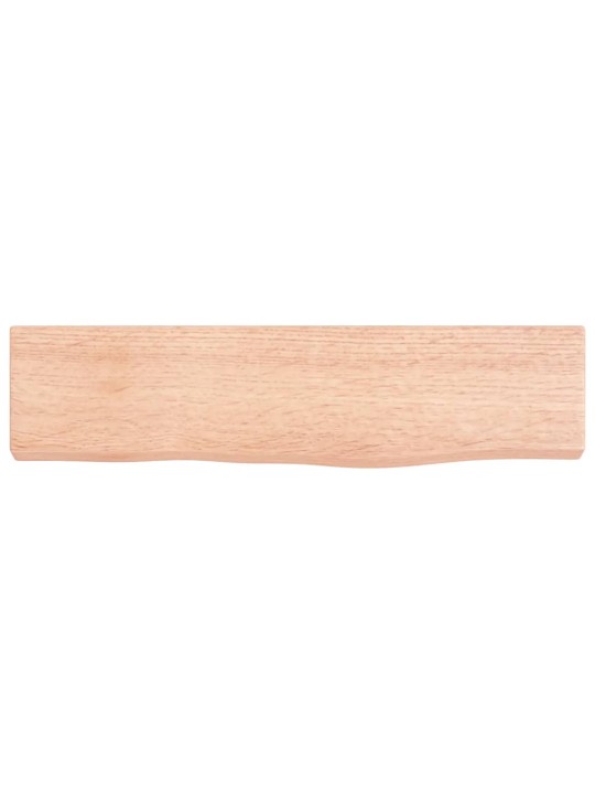 Nástěnná police světle hnědá 40x10x2 cm ošetřený masivní dub