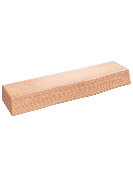 Nástěnná police světle hnědá 40x10x6 cm ošetřený masivní dub