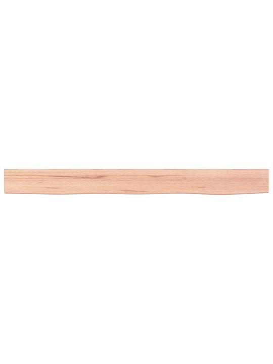 Nástěnná police světle hnědá 100x10x4 cm ošetřený masivní dub