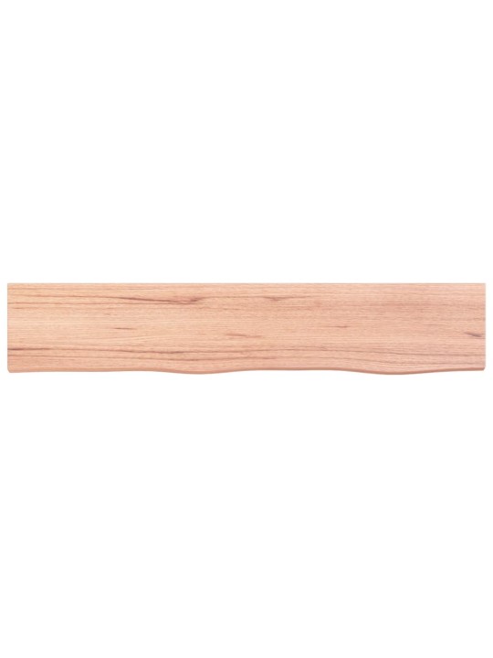 Nástěnná police světle hnědá 100x20x4 cm ošetřený masivní dub