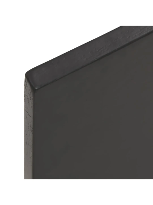 Nástěnná police tmavě hnědá 100x40x2 cm ošetřený masivní dub