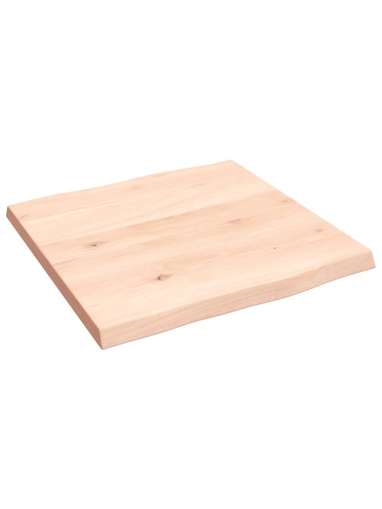 Stolní deska 40 x 40 x 2 cm neošetřený masivní dub živá hrana