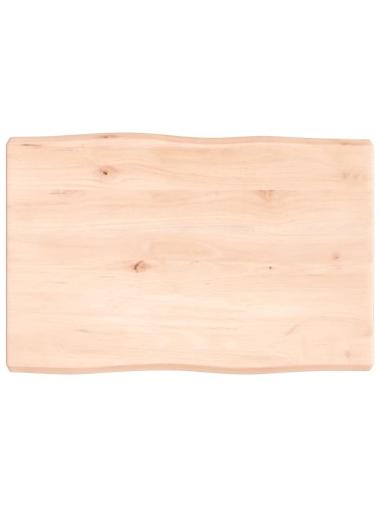 Stolní deska 60x40x(2-4) cm neošetřený masivní dřevo živá hrana