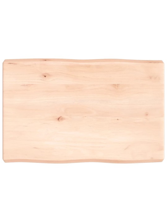 Stolní deska 60x40x(2-6) cm neošetřený masivní dřevo živá hrana