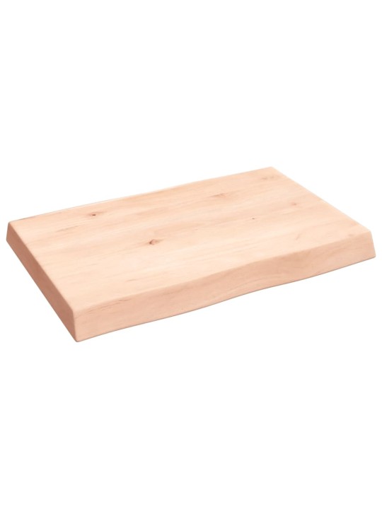 Stolní deska 60x40x(2-6) cm neošetřený masivní dřevo živá hrana