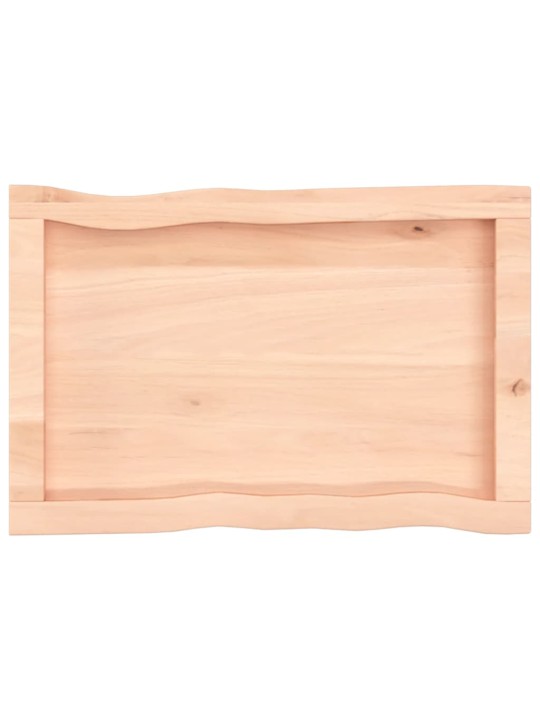 Stolní deska 60x40x(2-6) cm neošetřený masivní dřevo živá hrana