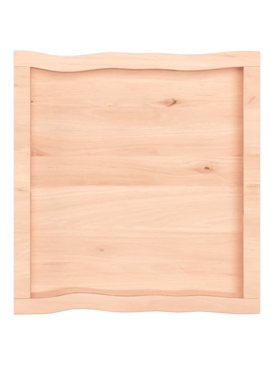 Stolní deska 60x60x(2-4) cm neošetřený masivní dřevo živá hrana