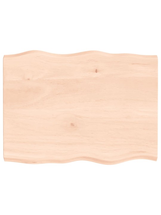 Stolní deska 80x60x(2-4) cm neošetřený masivní dřevo živá hrana