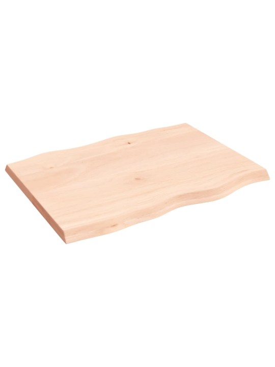 Stolní deska 80x60x(2-4) cm neošetřený masivní dřevo živá hrana