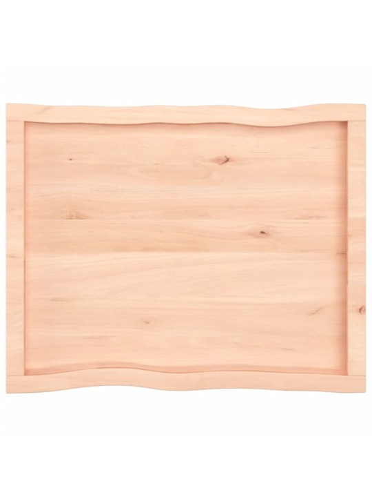 Stolní deska 80x60x(2-4) cm neošetřený masivní dřevo živá hrana