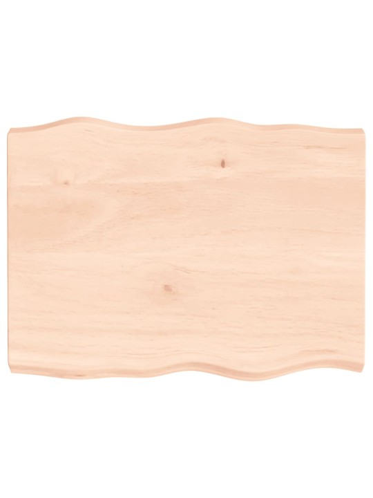 Stolní deska 80x60x(2-6) cm neošetřený masivní dřevo živá hrana