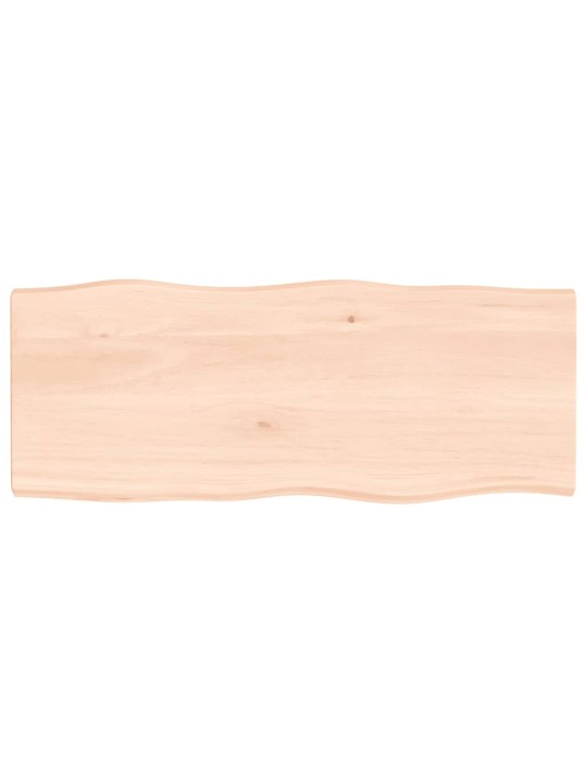Stolní deska 100x40x(2-4)cm neošetřený masivní dřevo živá hrana