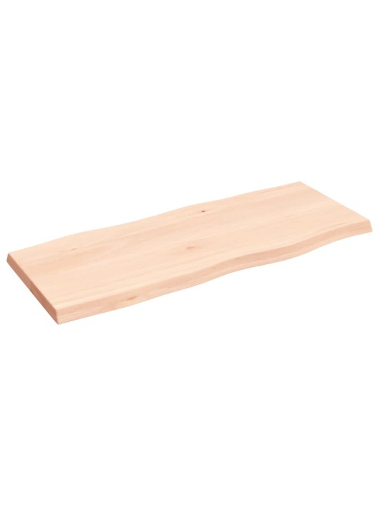 Stolní deska 100x40x(2-4)cm neošetřený masivní dřevo živá hrana
