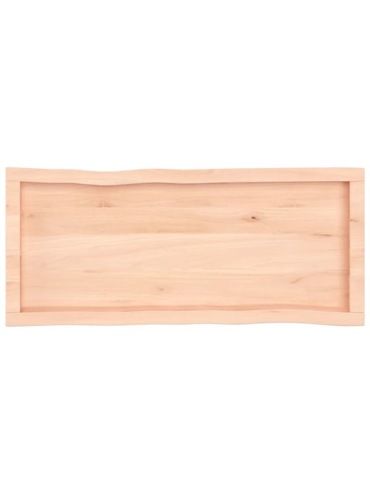 Stolní deska 100x40x(2-4)cm neošetřený masivní dřevo živá hrana