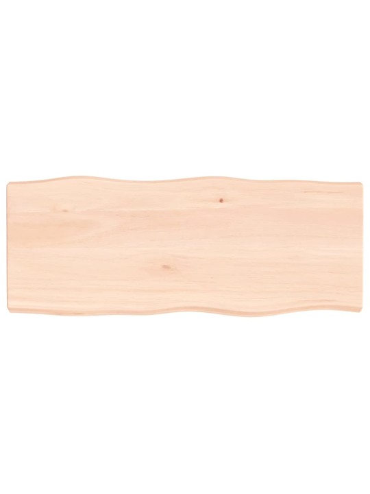 Stolní deska 100x40x(2-6)cm neošetřený masivní dřevo živá hrana