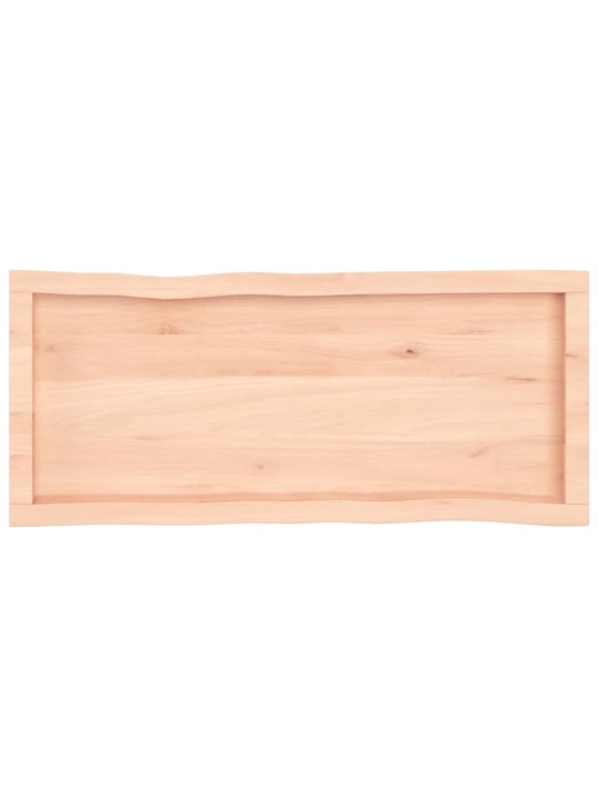 Stolní deska 100x40x(2-6)cm neošetřený masivní dřevo živá hrana