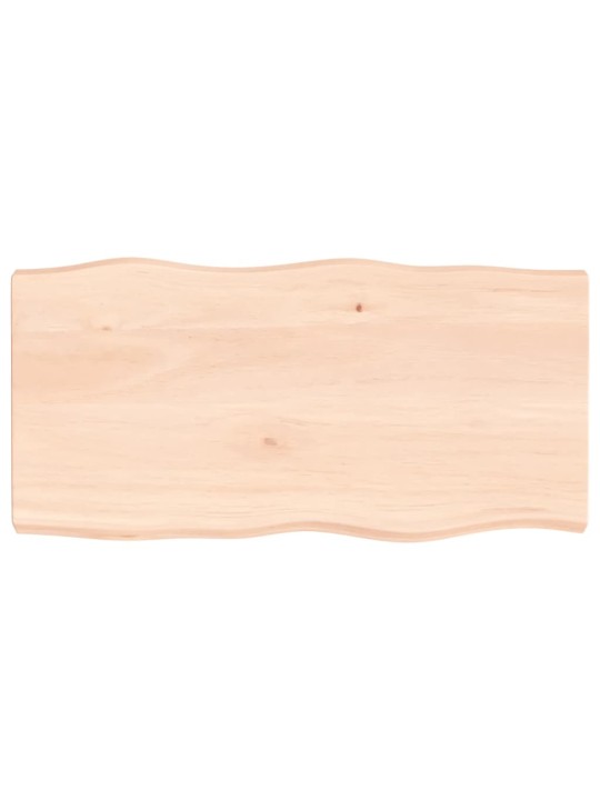 Stolní deska 100x50x(2-6)cm neošetřený masivní dřevo živá hrana